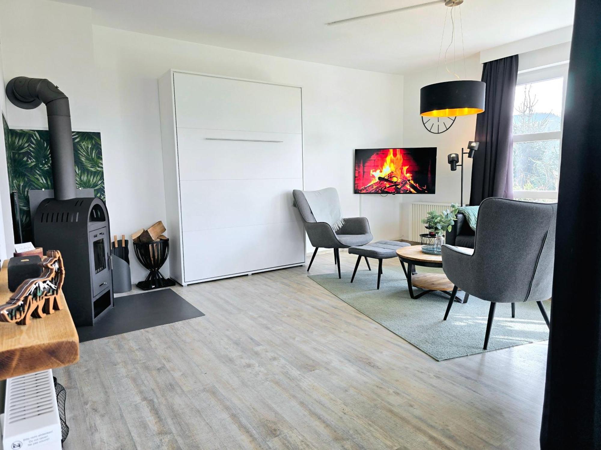 Ferienwohnung Fuchsbau Mit Kamin & Terrasse & Hunde Winterberg Exteriör bild